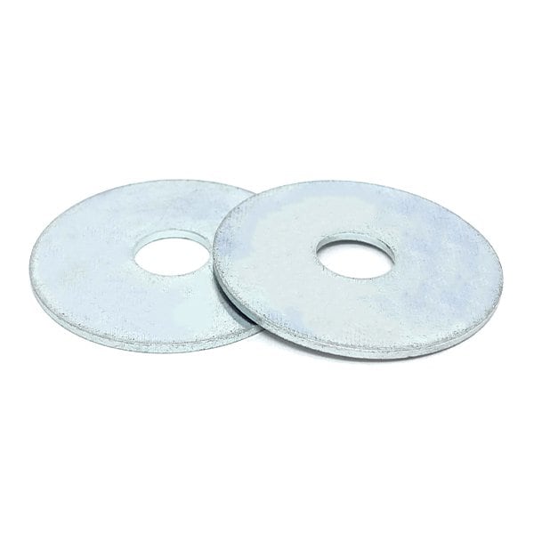 100 Pieces 3/8inx2 Steel 1/16in Thick Fender Washers